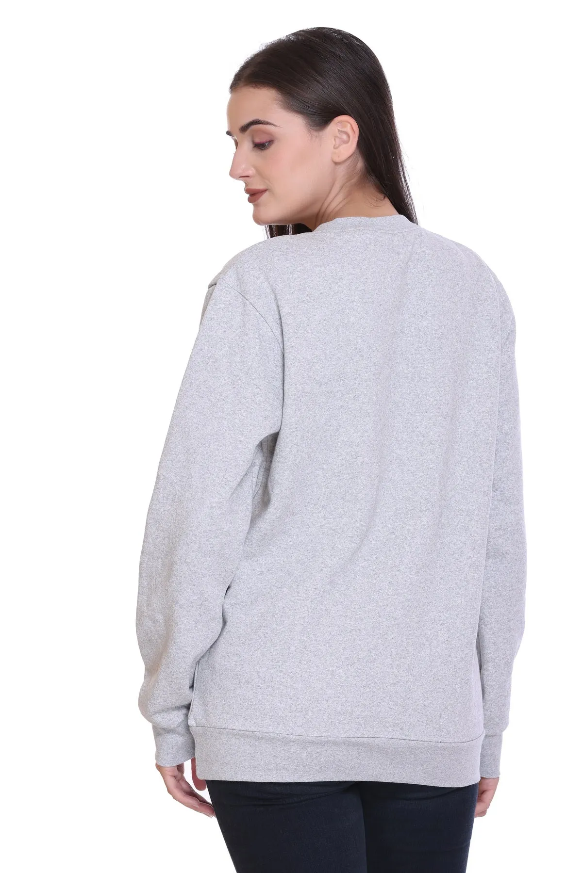 100% Recycled Crew Neck Sweatshirt (Grey Heather)