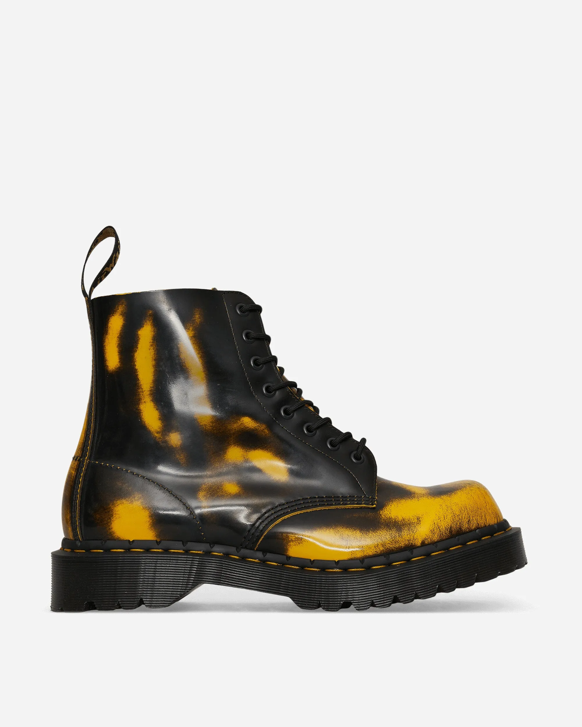 1460 Pascal Bex Rub Off Lux Boots Black / Yellow