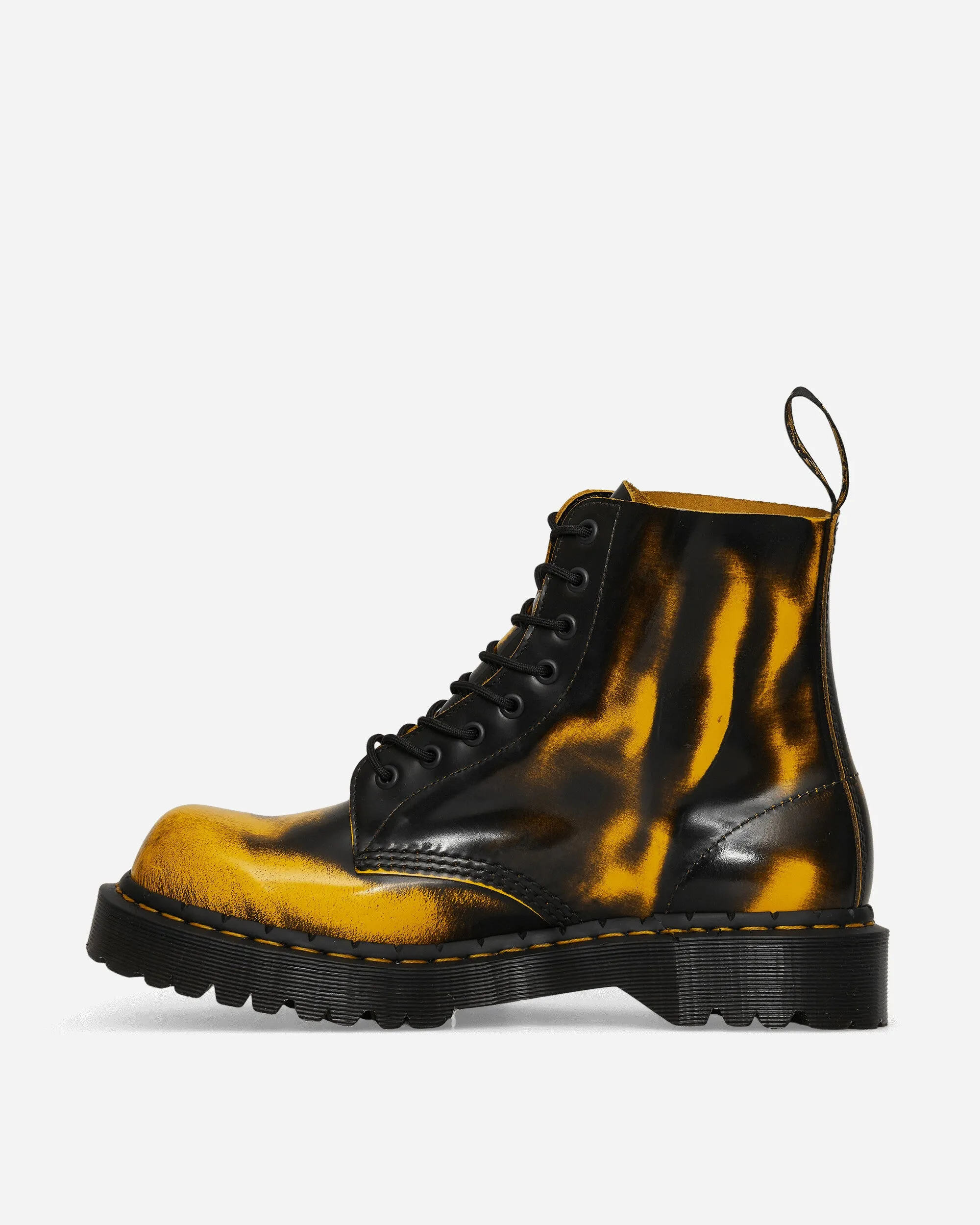 1460 Pascal Bex Rub Off Lux Boots Black / Yellow