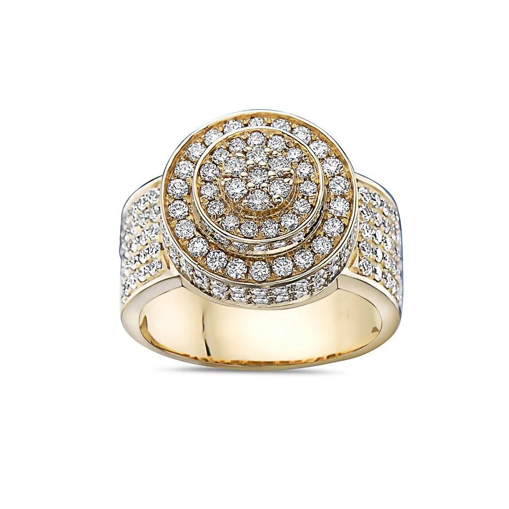 14K Yellow Gold Ring with 2.51 CT Diamonds