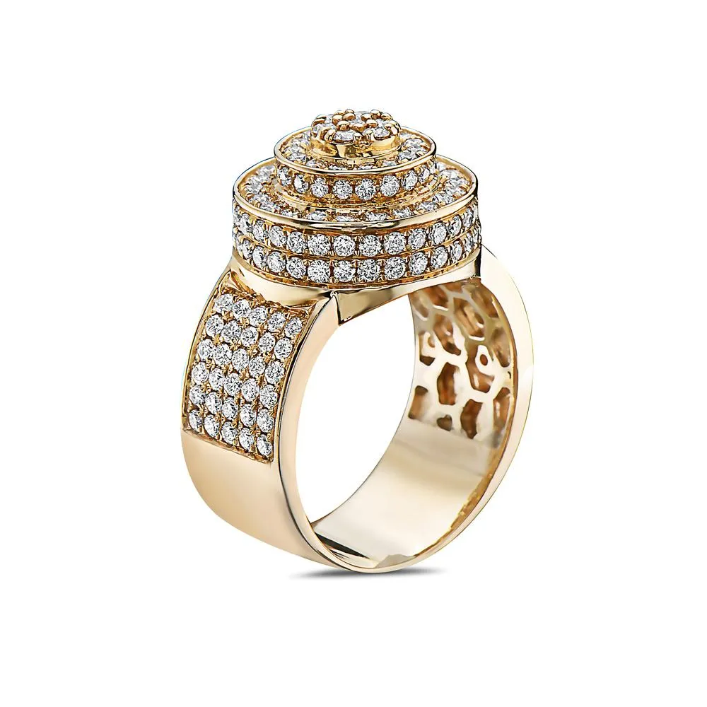 14K Yellow Gold Ring with 2.51 CT Diamonds