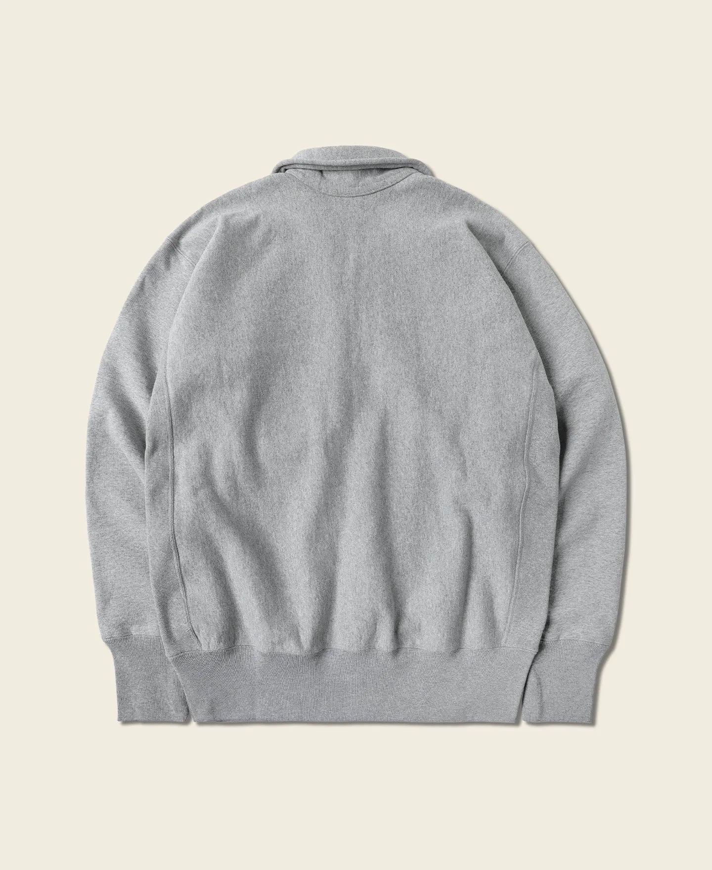 1950s USAFA Reverse Weave Half-Zip Sweatshirt - Gray