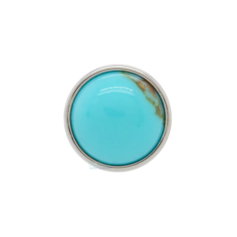 2.5mm Bezel-Set Natural Stone Cabochon on Flatback