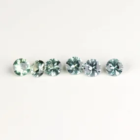 2.5mm Celery Green Round Montana Sapphires - 114725