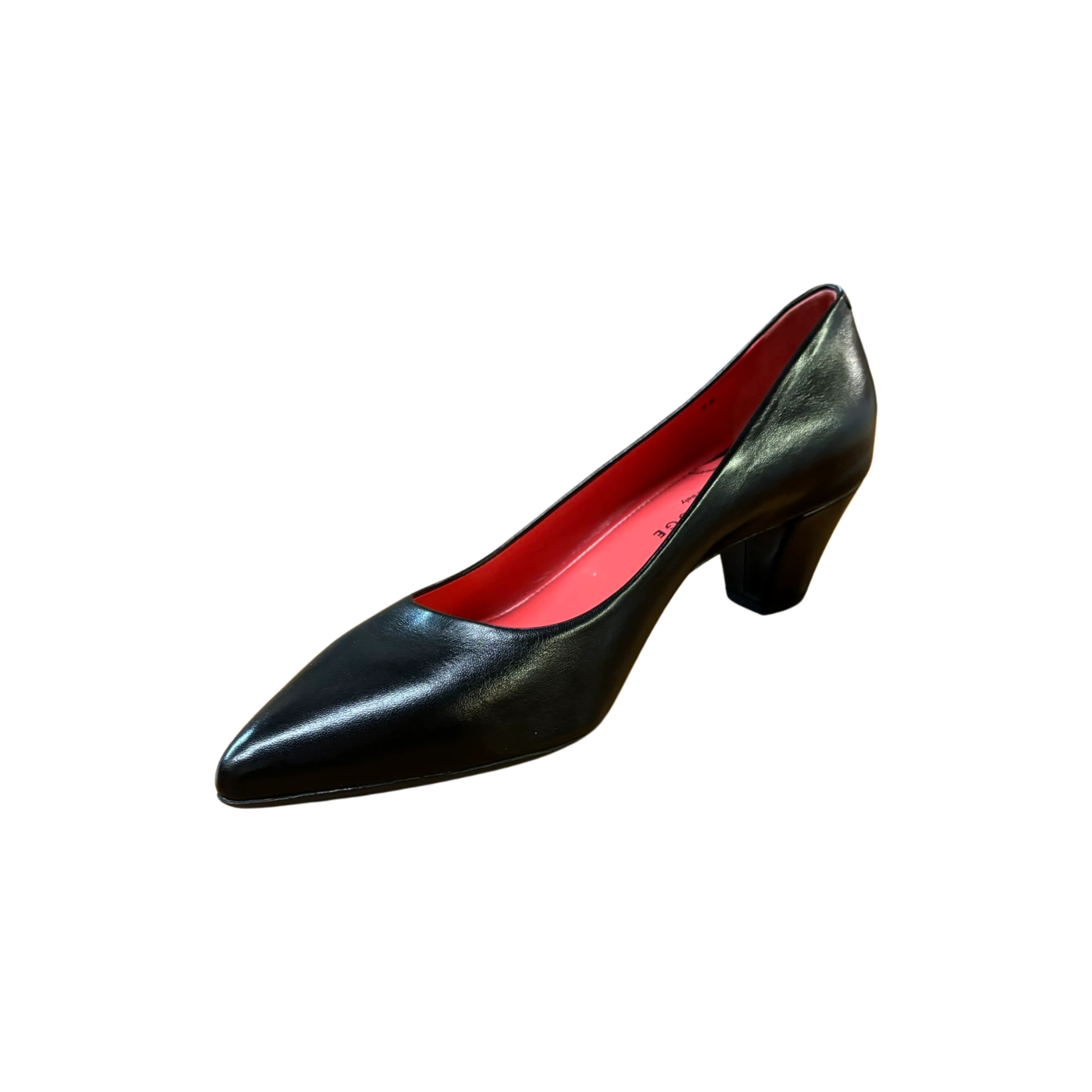 Black Leather Pump - 2880