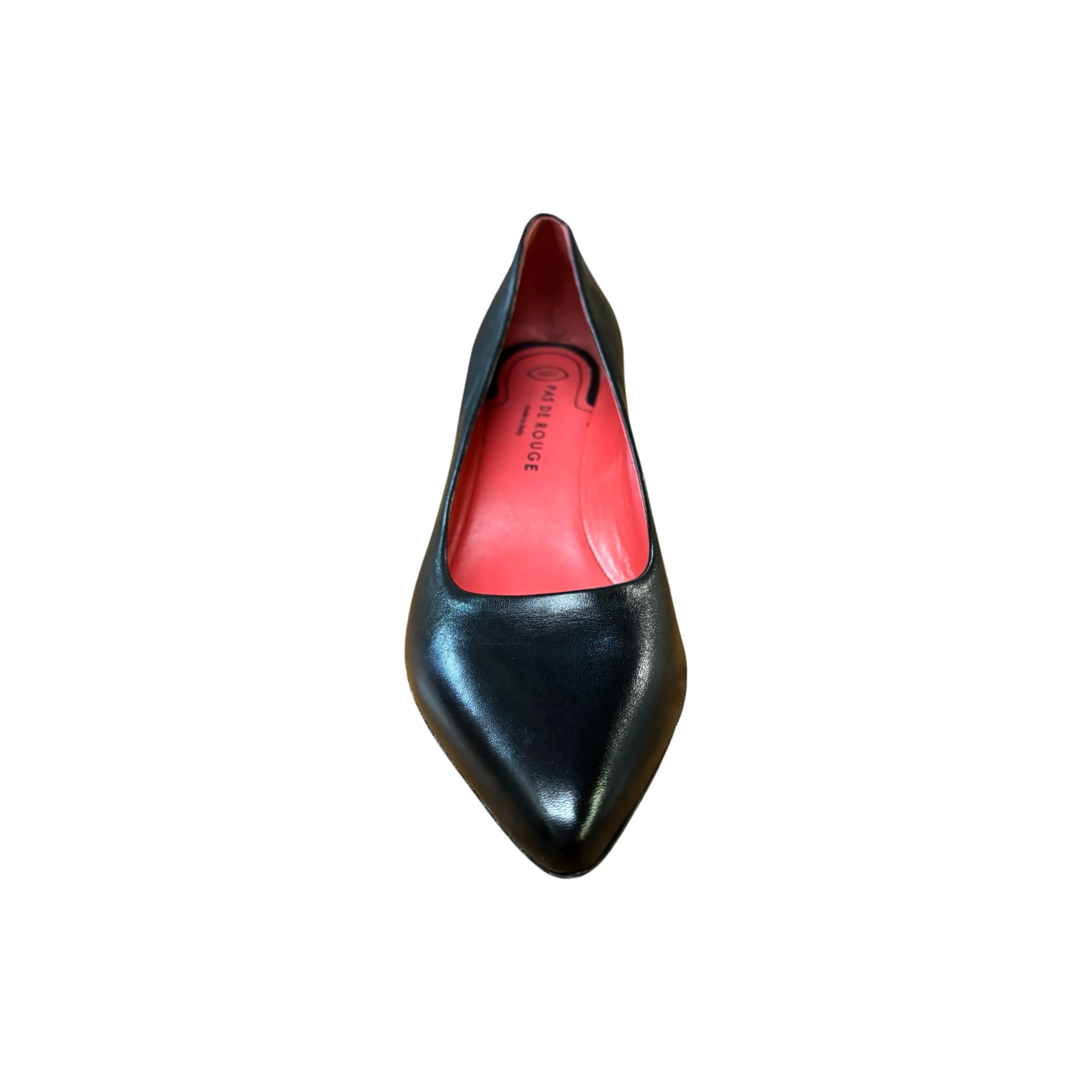 Black Leather Pump - 2880