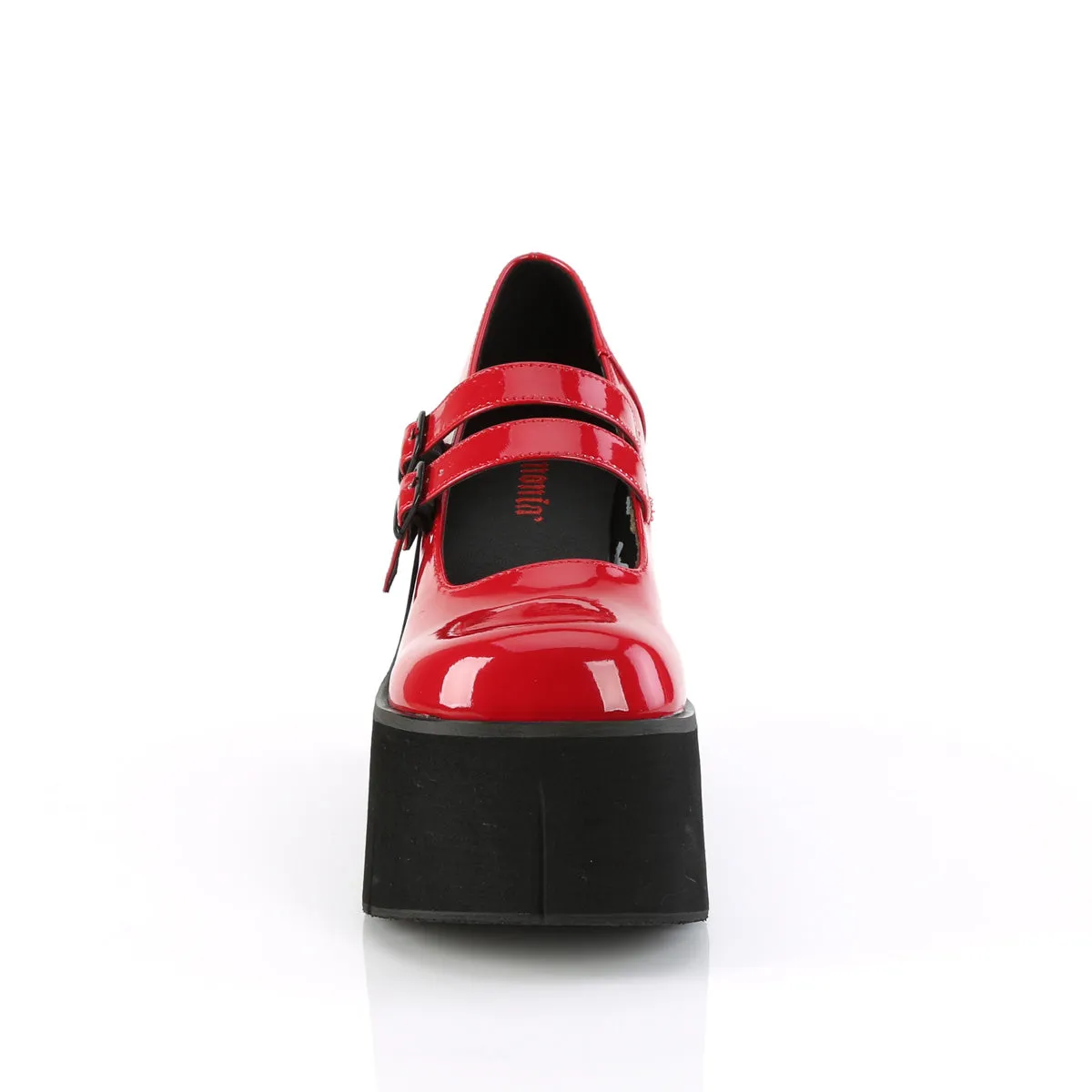 Red Patent Platform KERA-08 Shoes with 4-Inch Heel