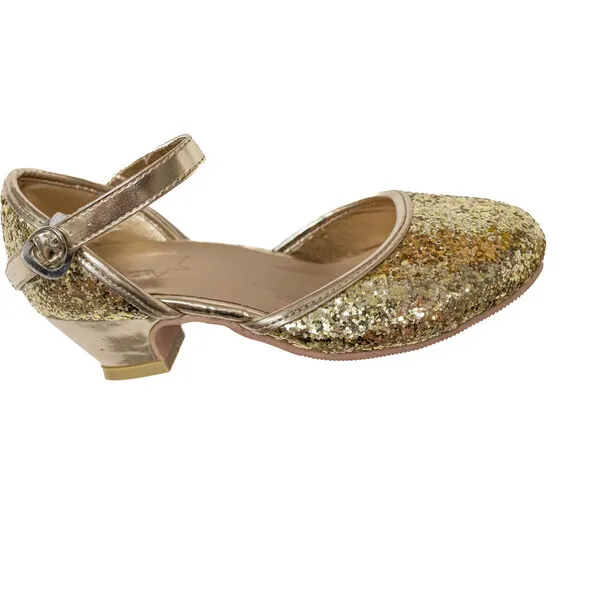 A Leading Role A Leading Role Gold Sparkle Heels