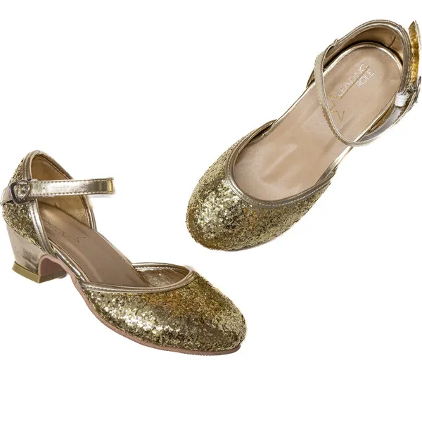 A Leading Role A Leading Role Gold Sparkle Heels