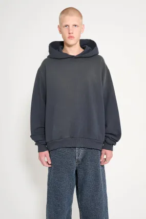 Acne Studios Knitted Logo Hooded Sweatshirt Black