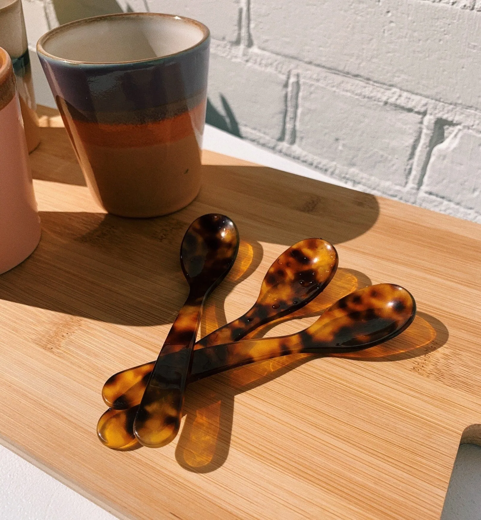 Acrylic Tortoise Teaspoon Set