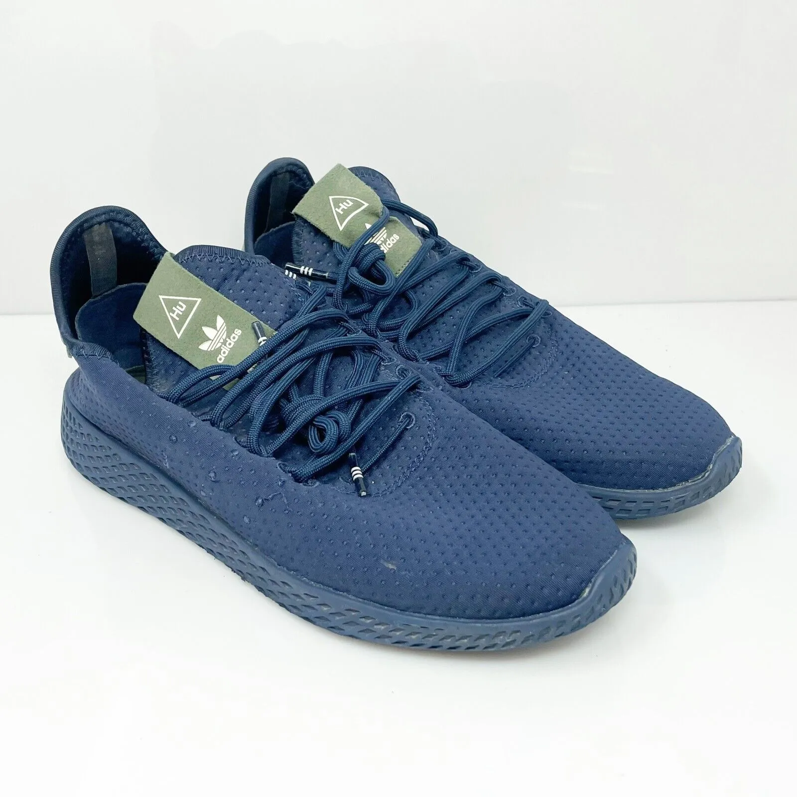 Adidas Boys X Pharrell Williams Tennis Hu B37079 Blue Running Shoes Sneakers 6.5