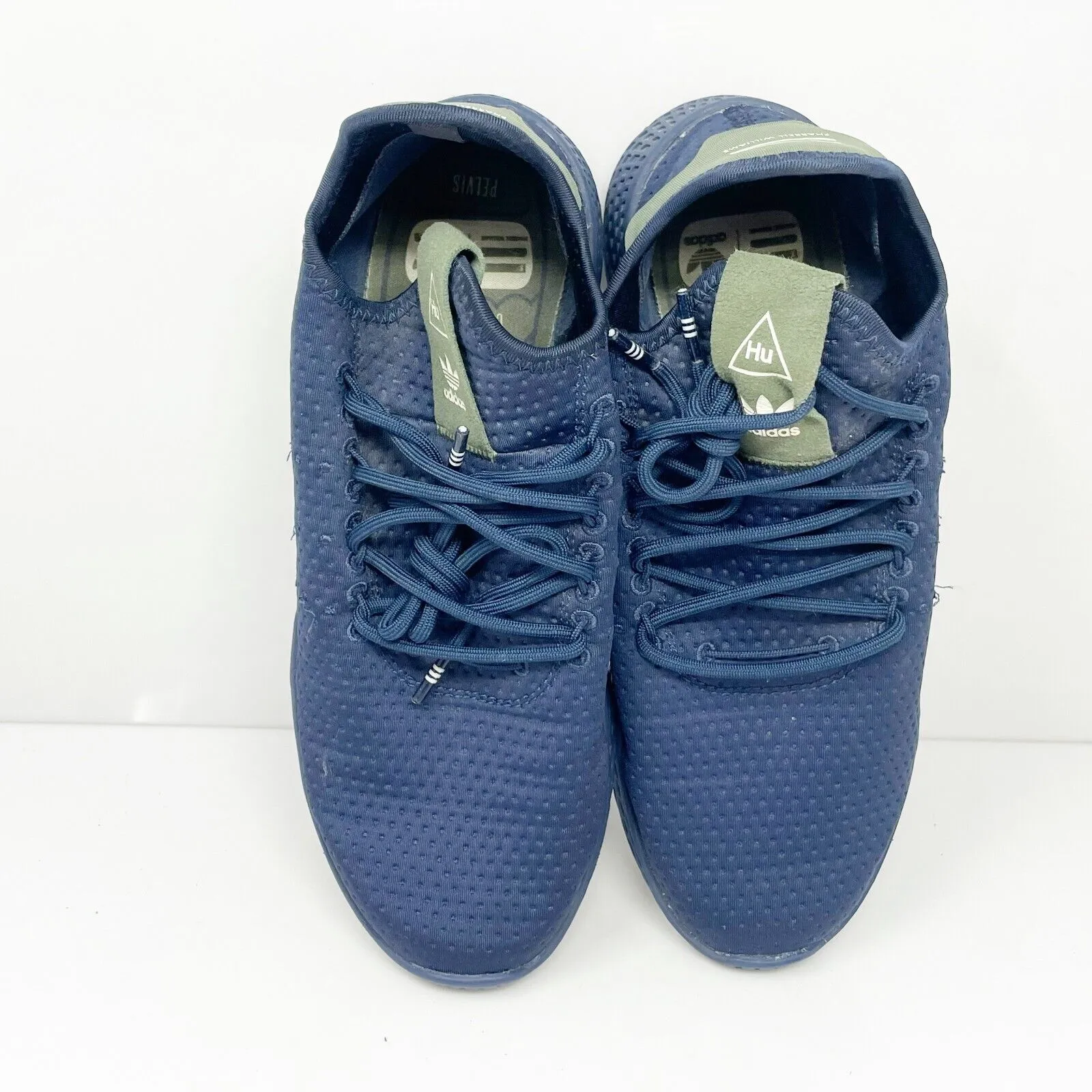 Adidas Boys X Pharrell Williams Tennis Hu B37079 Blue Running Shoes Sneakers 6.5