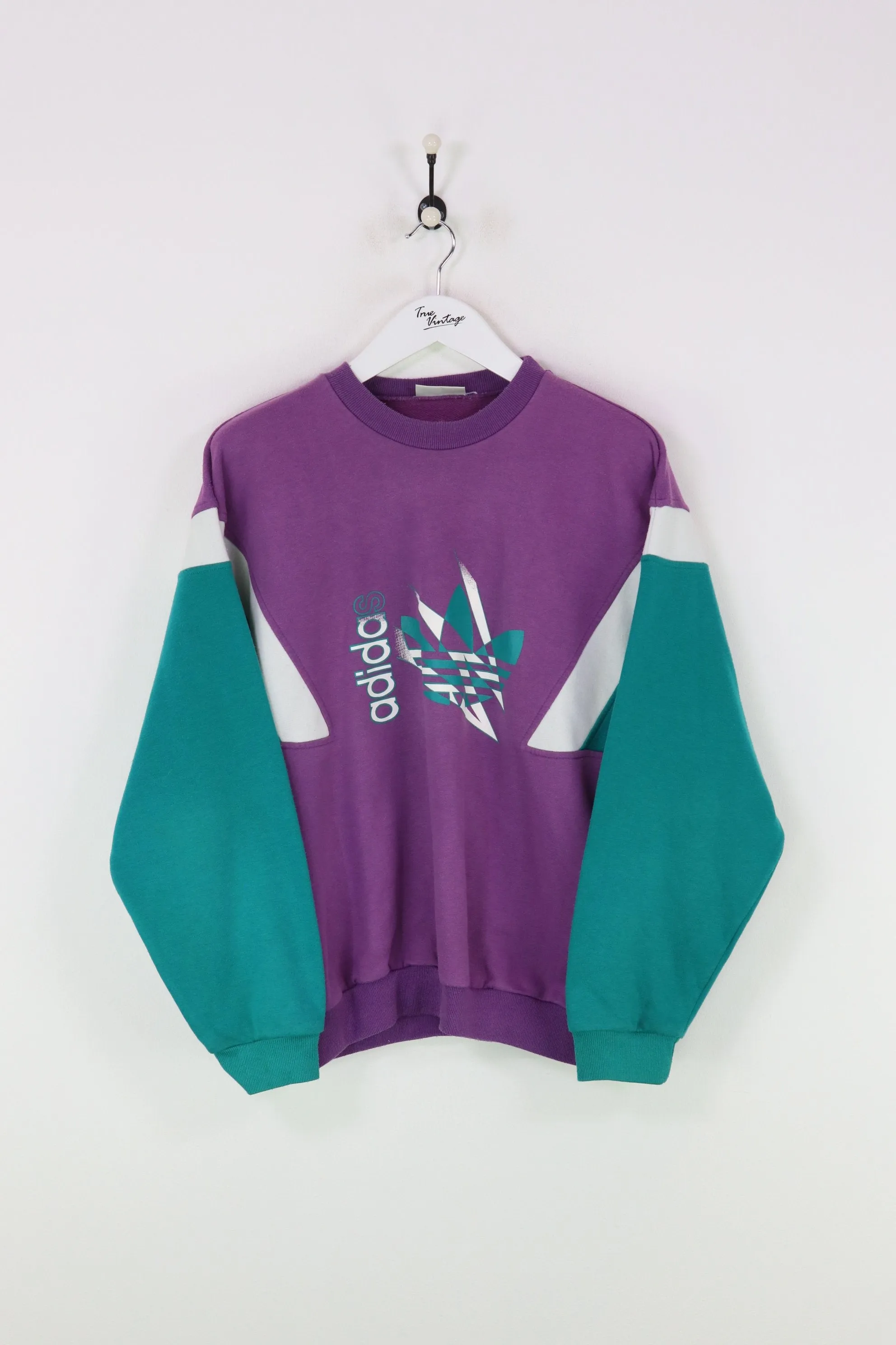 Adidas Purple Green Large Sweatshirt