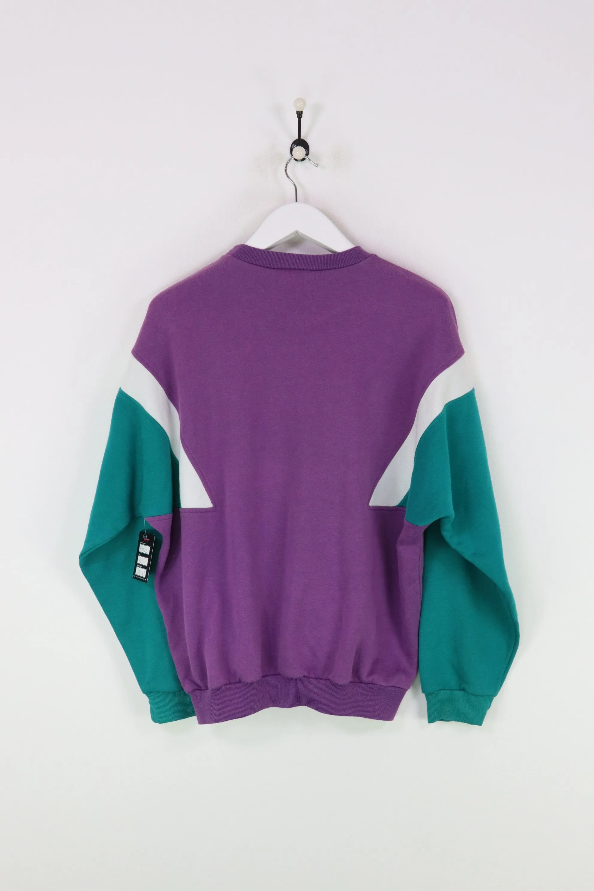 Adidas Purple Green Large Sweatshirt