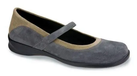 Aetrex Women's E367 Julia Grey Mary Jane Medium Wrap Around Casual Shoe