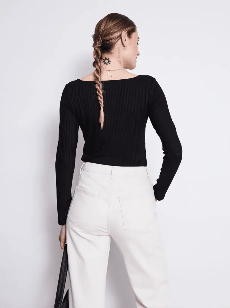 Alba Ivory High-Waisted Trousers