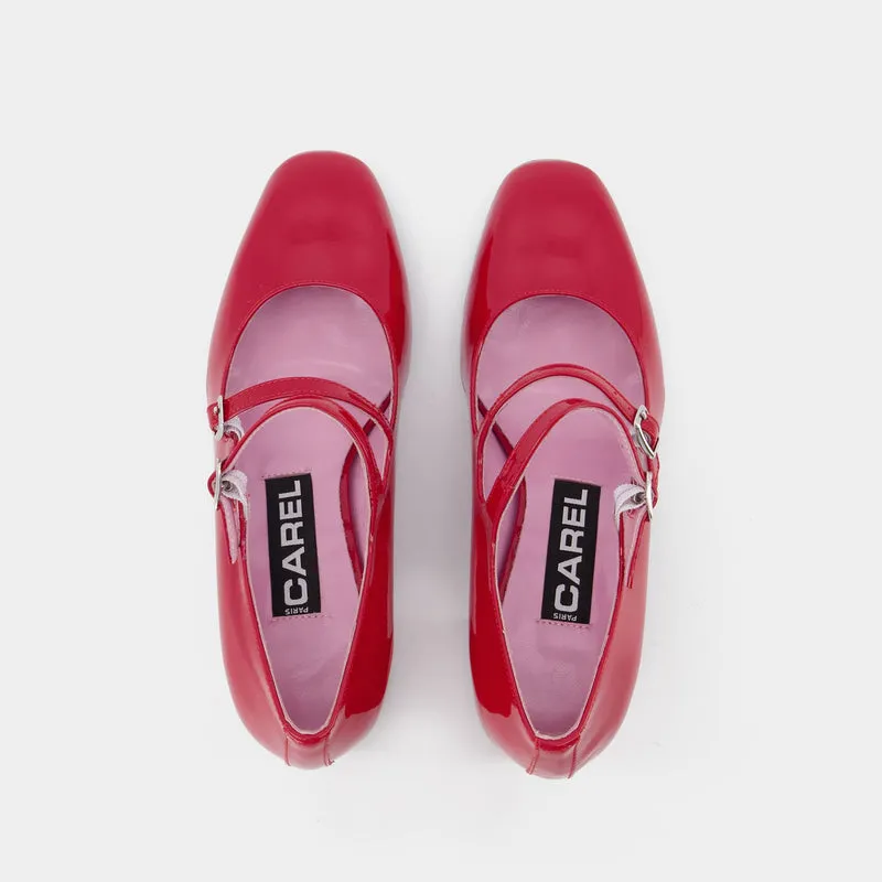 Alice Pumps - Carel - Red - Patent Leather