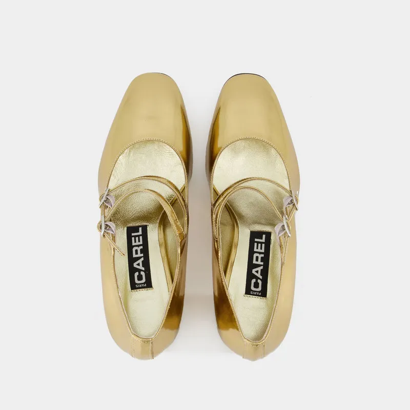 Alice Pumps - Carel - Specchio Gold - Leather