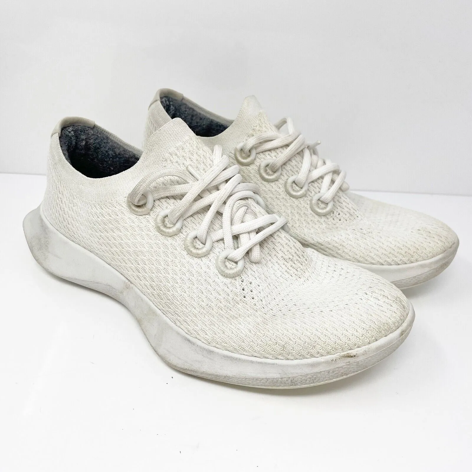 Allbirds Mens Tree Dasher White Running Shoes Sneakers Size 8.5