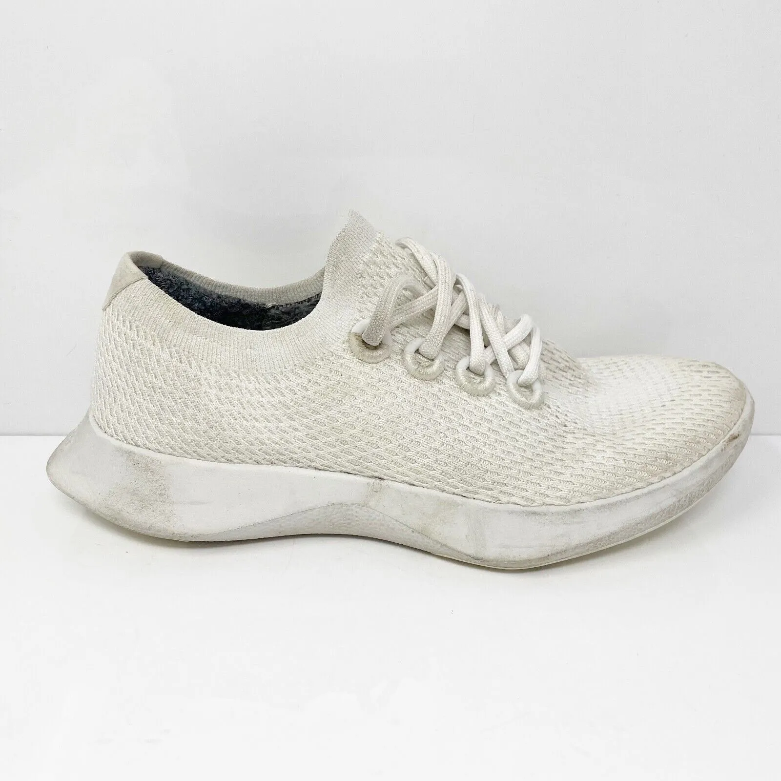 Allbirds Mens Tree Dasher White Running Shoes Sneakers Size 8.5