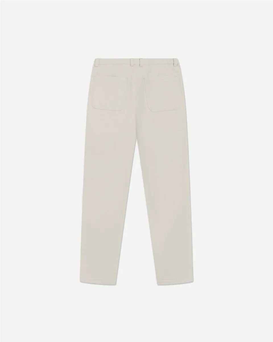 Amina Classic Twill Trousers - Light Sand