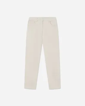 Amina Classic Twill Trousers - Light Sand