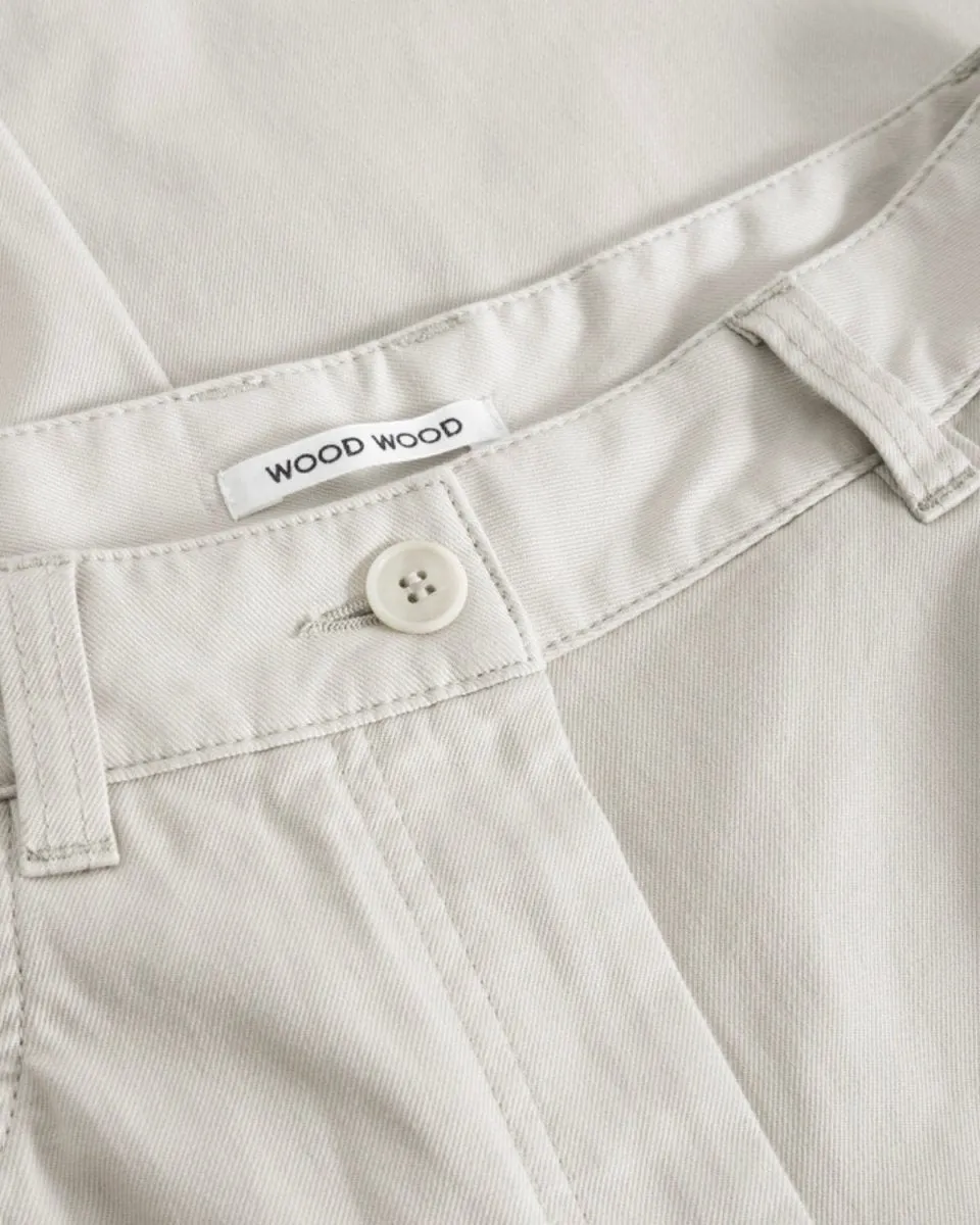 Amina Classic Twill Trousers - Light Sand