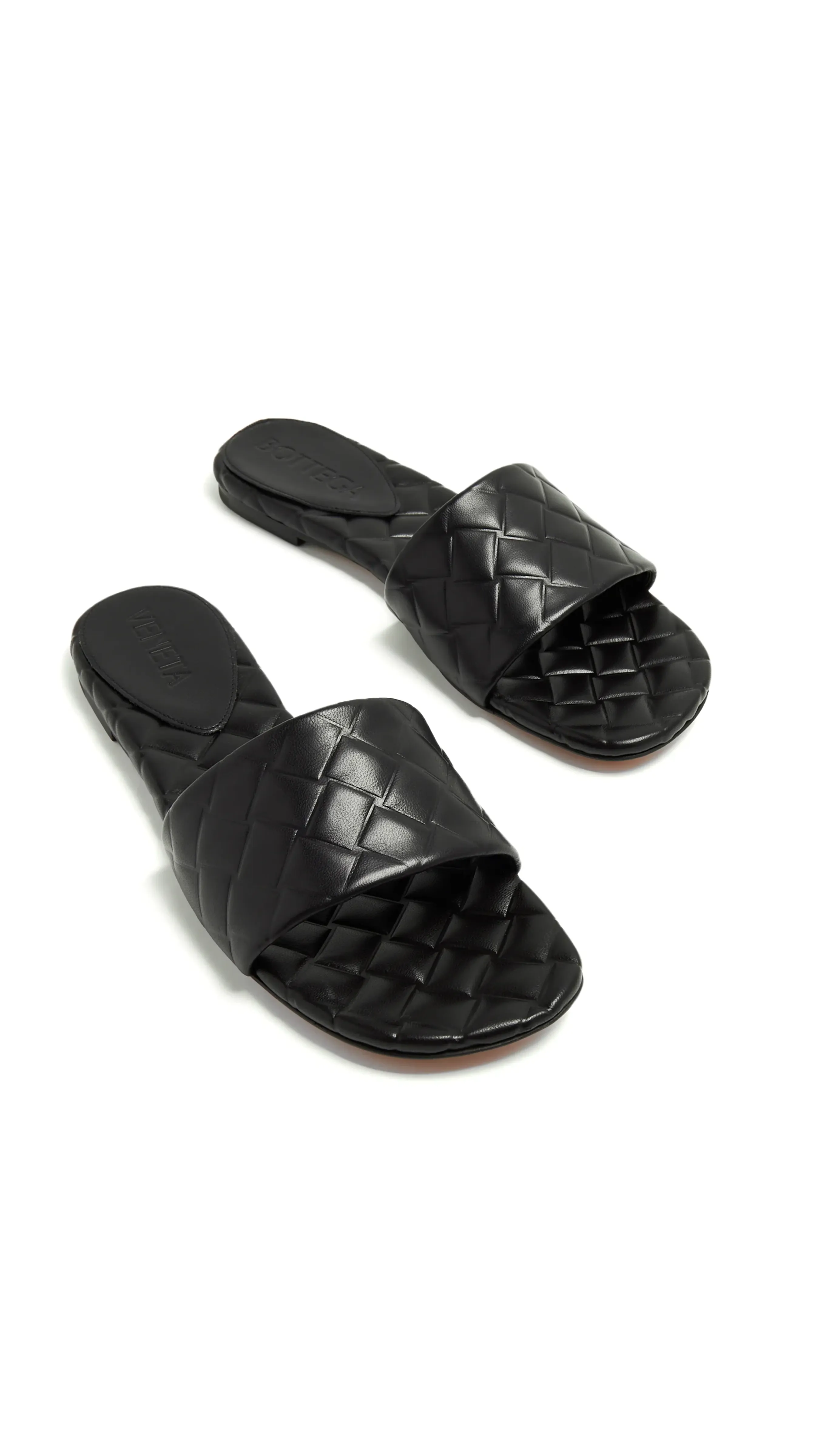 Flat Mule Shoes - Black