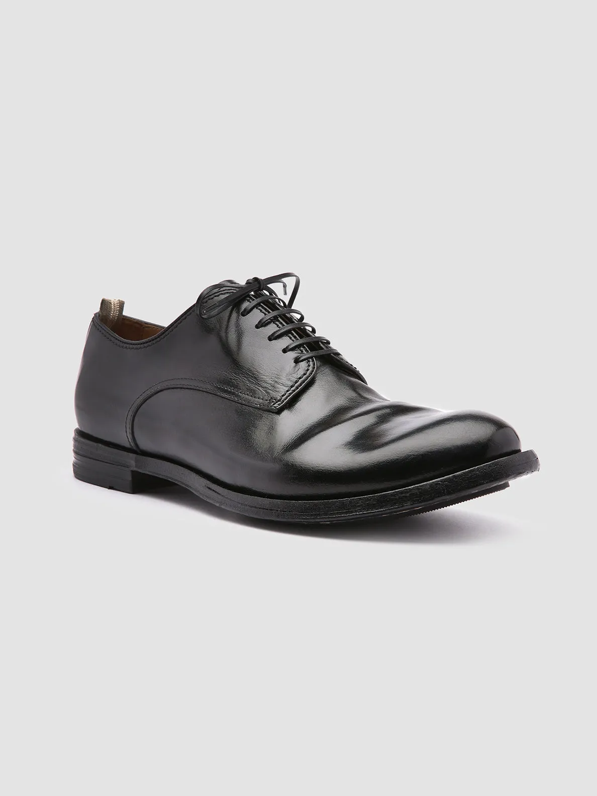 ANATOMIA 012 - Black Leather Derby Shoes