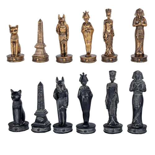 Ancient Egypt Themed Chess Set & Game Board