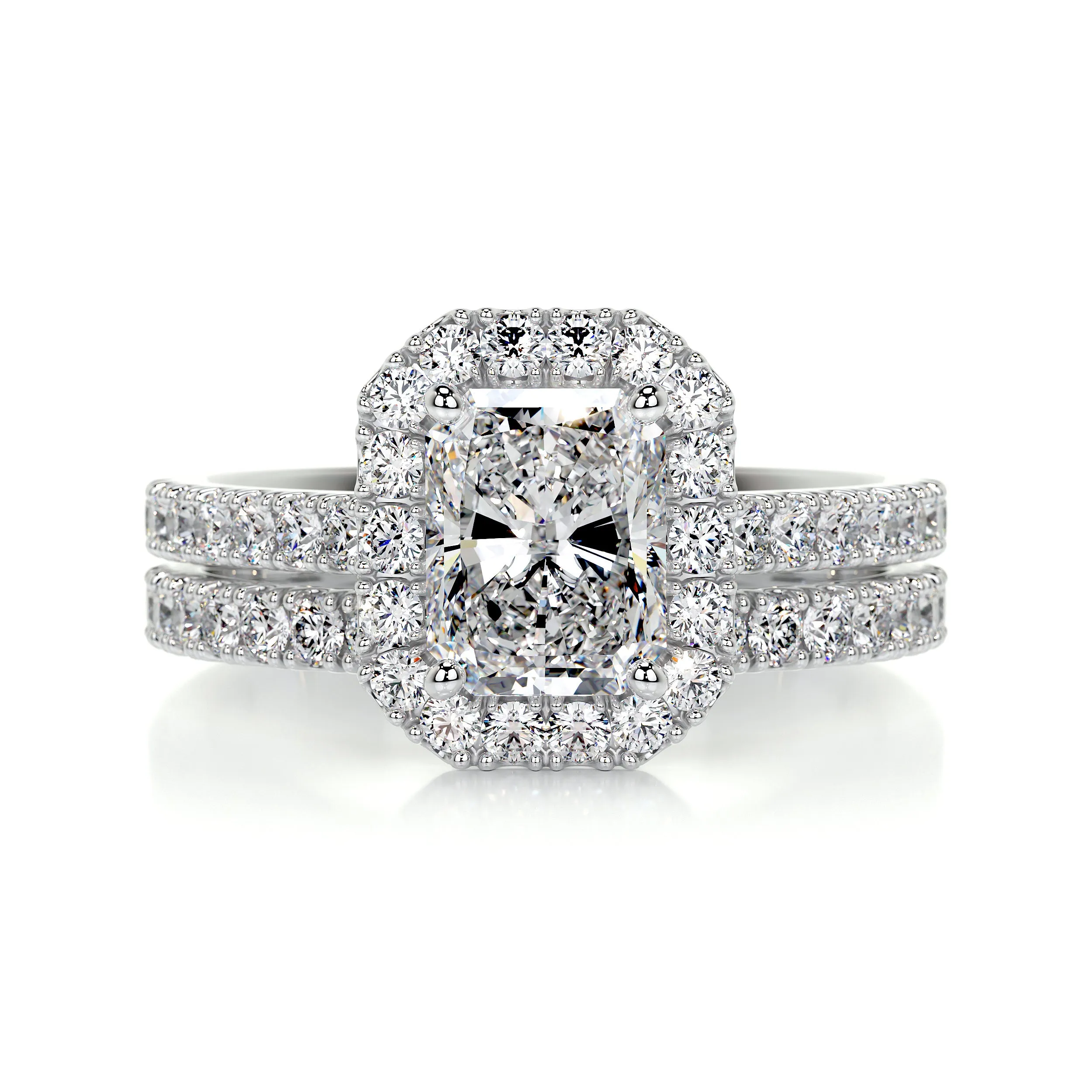 Andrea Diamond Bridal Set -18K White Gold