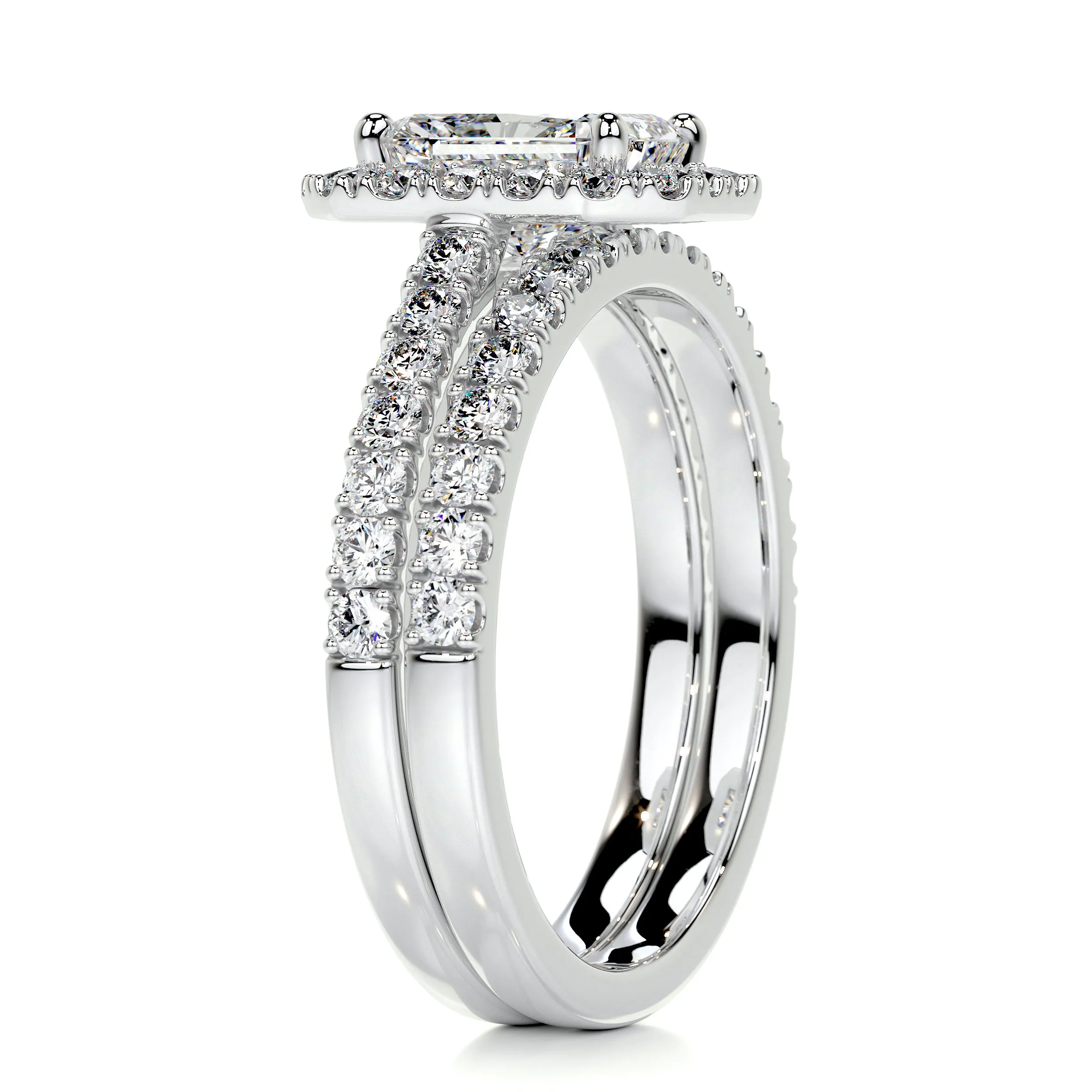 Andrea Diamond Bridal Set -18K White Gold