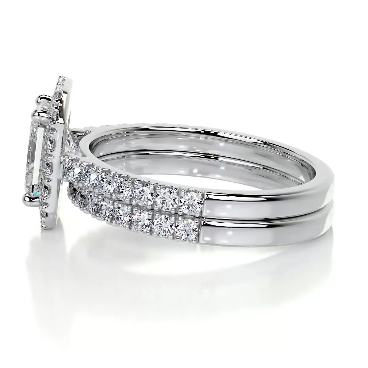 Andrea Diamond Bridal Set -18K White Gold