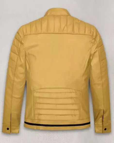 Yellow Leather Jacket by Andrew Tate