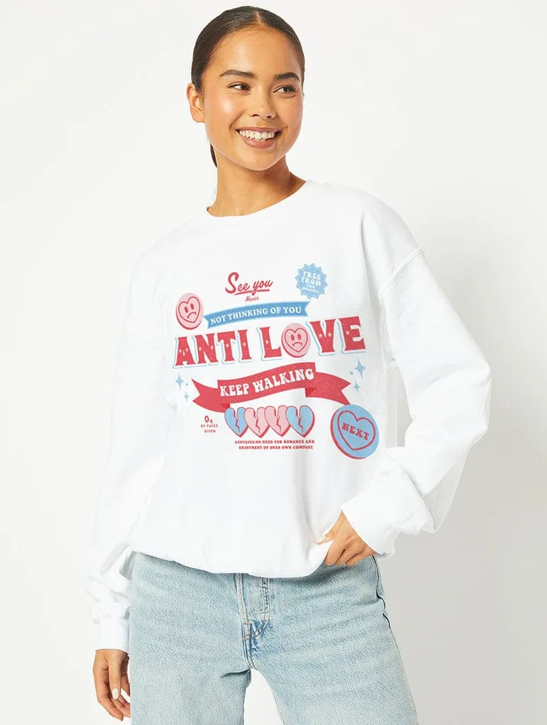 Antilove Sweatshirt in White