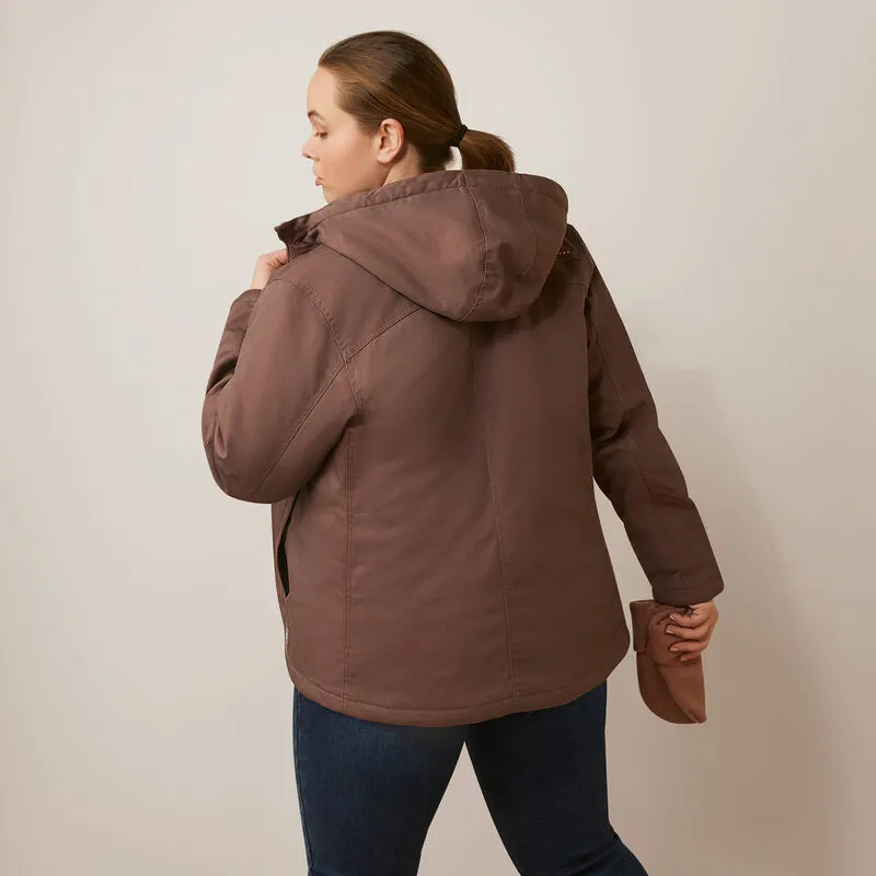 Ariat Women's Rebar DuraCanvas Insulated Jacket - Peppercorn