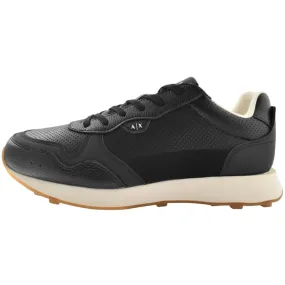 Armani Exchange Logo Trainers Black