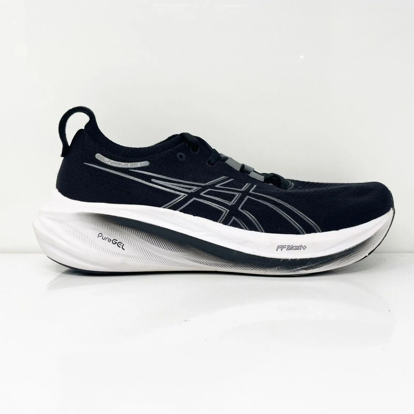 Asics Mens Gel Nimbus 26 1011B794 Black Running Shoes Sneakers Size 9.5