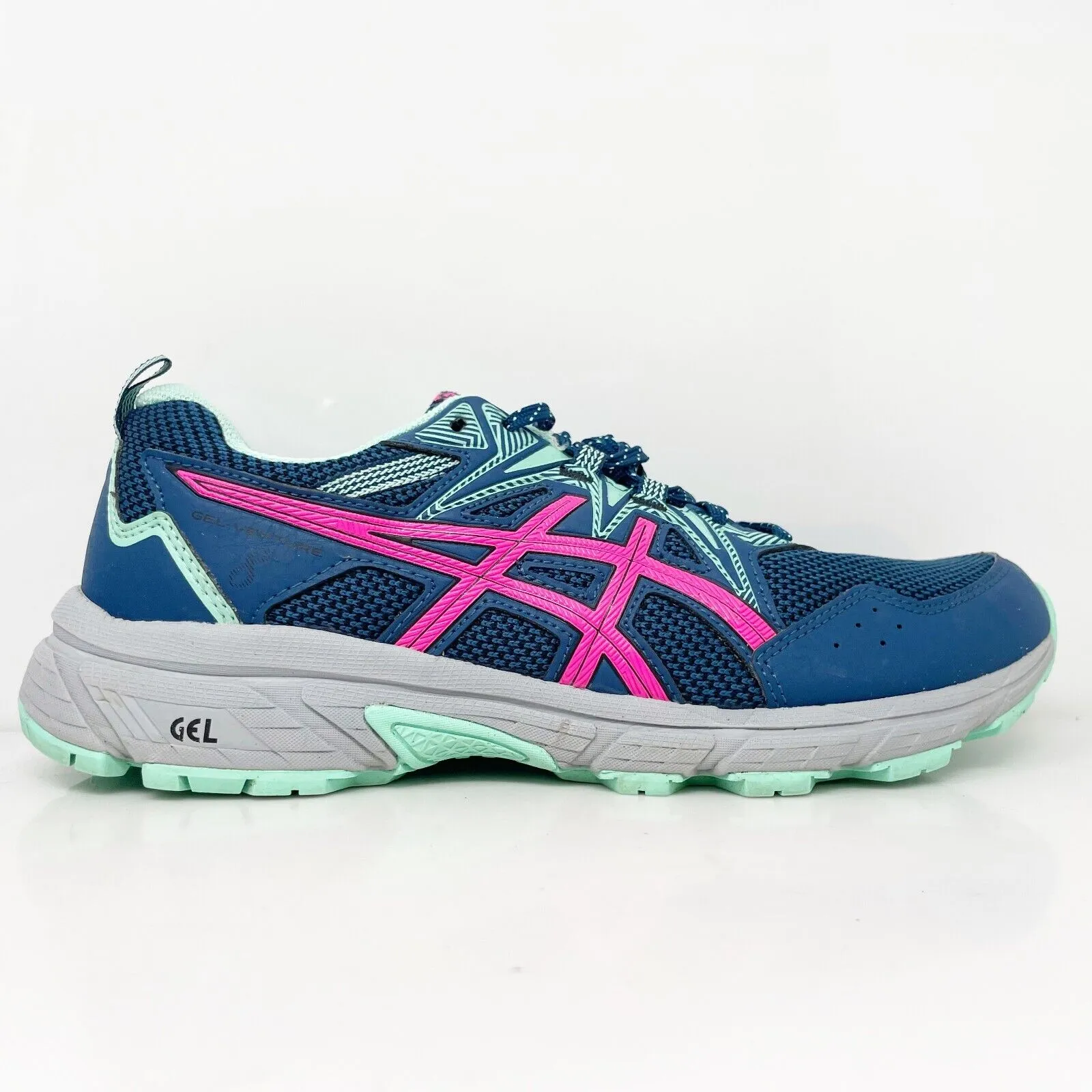 Asics Womens Gel Venture 8 1012B230 Blue Running Shoes Sneakers Size 10