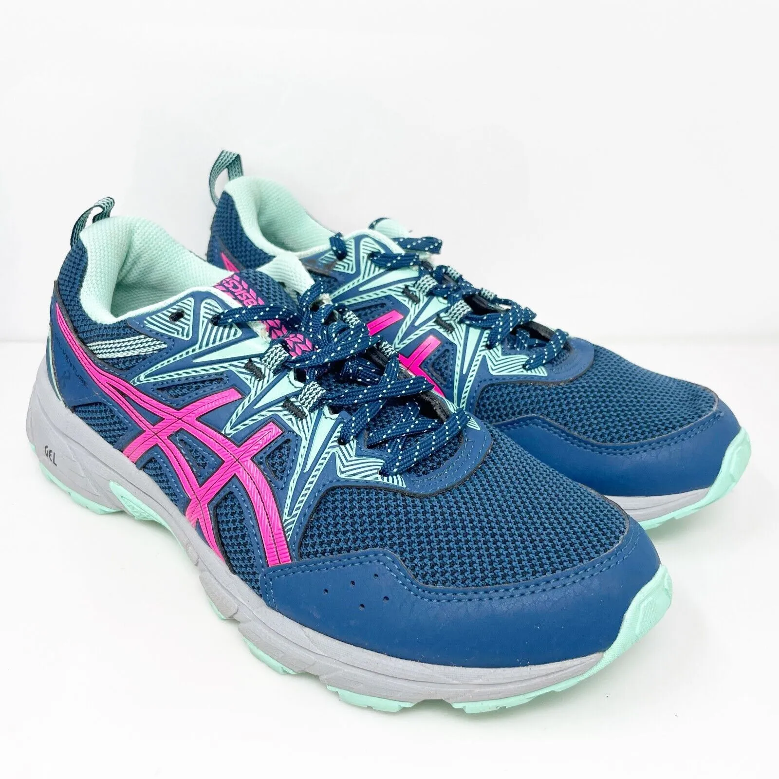 Asics Womens Gel Venture 8 1012B230 Blue Running Shoes Sneakers Size 10