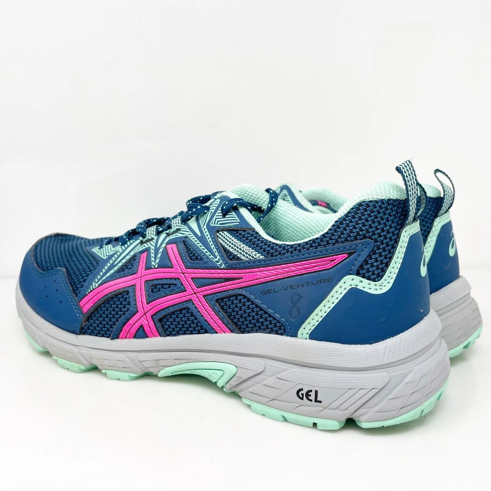 Asics Womens Gel Venture 8 1012B230 Blue Running Shoes Sneakers Size 10