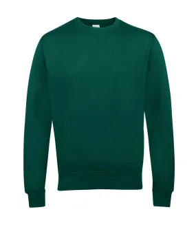 AWDis Just Hoods AWDis Unisex Crew Neck Plain Sweatshirt (280 GSM) (Bottle Green) - UTRW2014