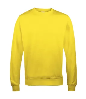 AWDis Just Hoods AWDis Unisex Crew Neck Plain Sweatshirt (280 GSM) (Sun Yellow) - UTRW2014