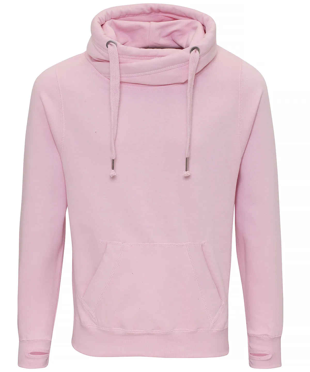 Cross Neck Hoodie by AWDis