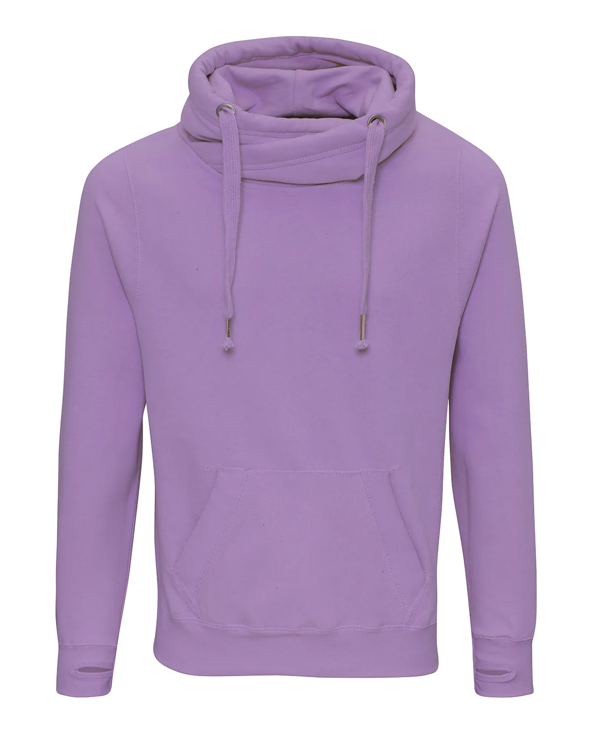 Cross Neck Hoodie by AWDis