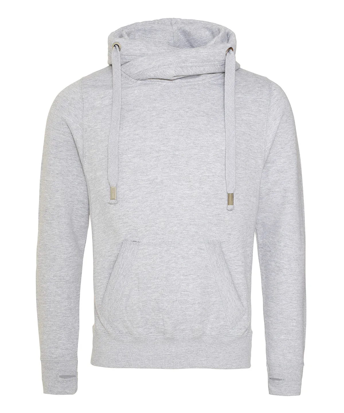 Cross Neck Hoodie by AWDis