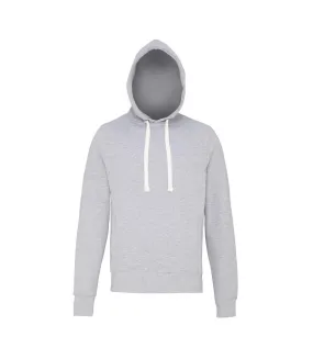 AWDis Just Hoods Men's Chunky Hoodie in Heather Grey