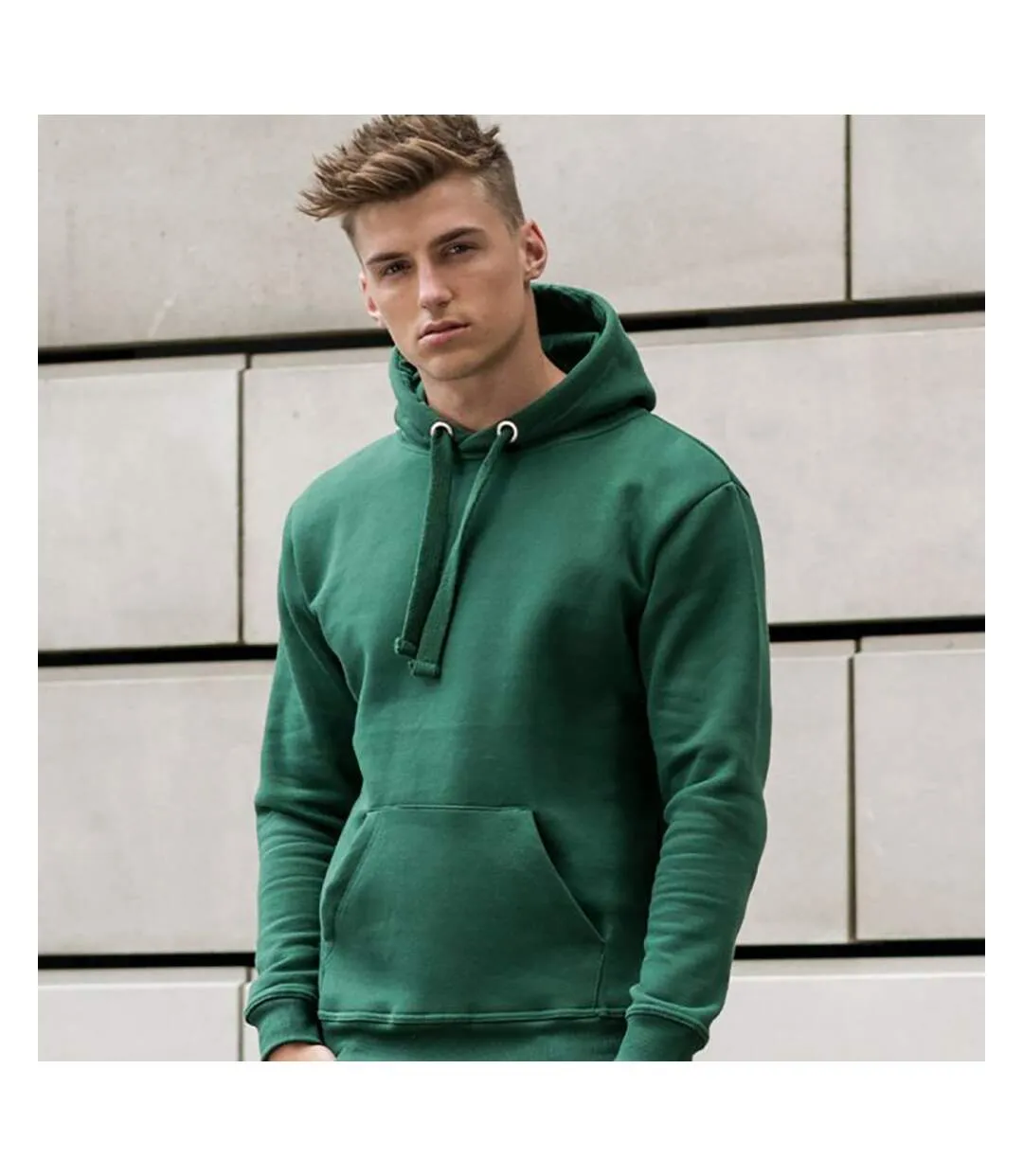 AWDis Just Hoods Mens Graduate Heavyweight Hoodie (Bottle Green) - UTPC2969