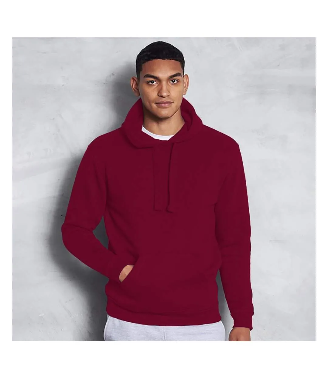 Men's Graduate Heavyweight Hoodie in Burgundy by AWDis